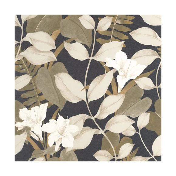 Обои Casadeco 200269519 Royal Lily Tabac / ardoise