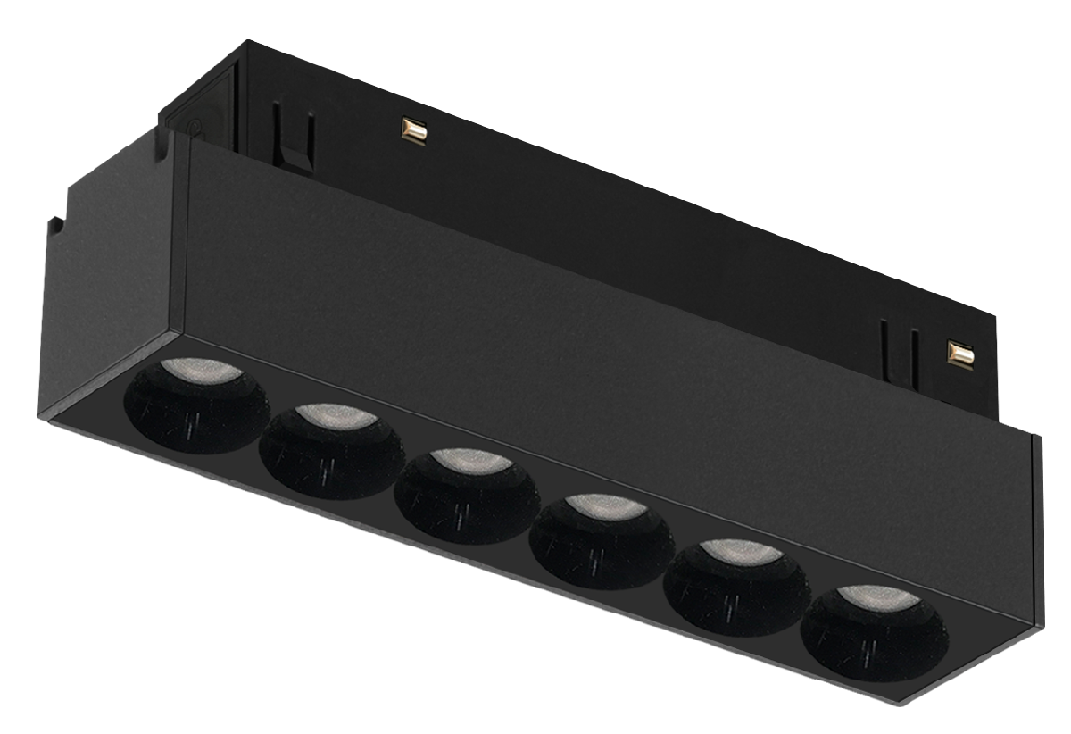Трековый магнитный светильник iLedex Vision 4822-002-L120-6W-38DG-4000K-BK