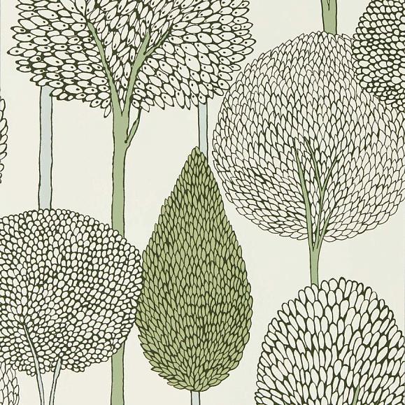 Обои Harlequin 113139 Silhouette Seaglass/Forest
