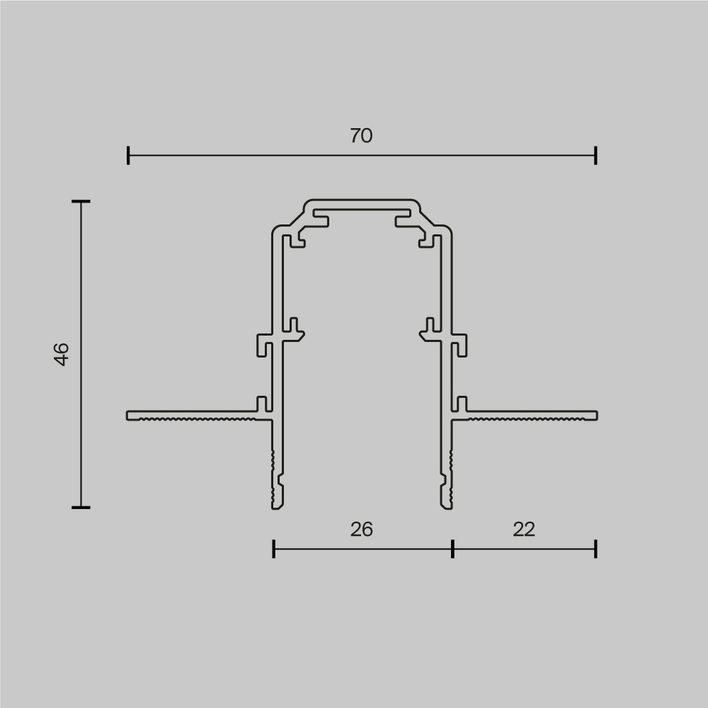 Шинопровод Maytoni Magnetic track system Exility TRX034-423.12W