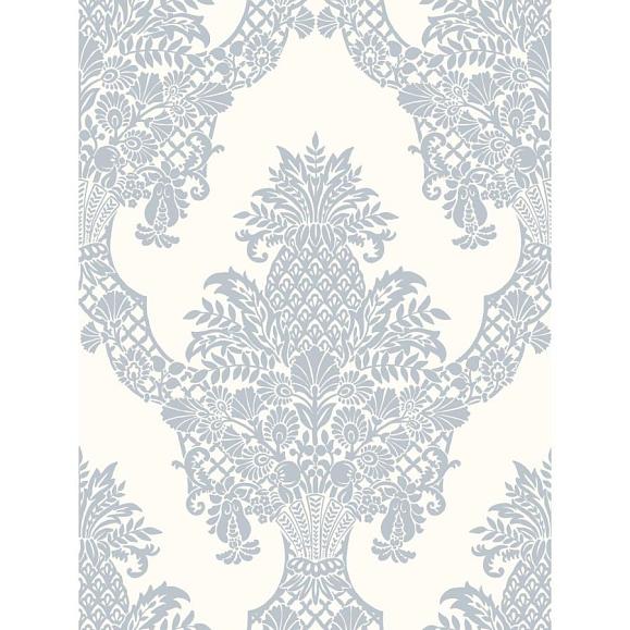Обои York DM4974 Pineapple Periwinkle/White