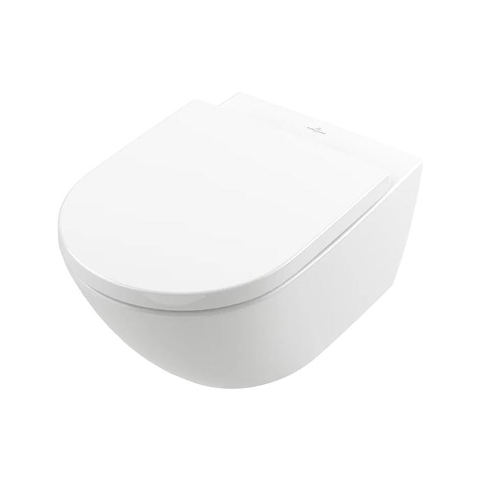 Villeroy&Boch Subway 3.0 Унитаз подвесной, безободковый tornado, сиденье в комплекте SoftClosing, цвет: альпийский белый