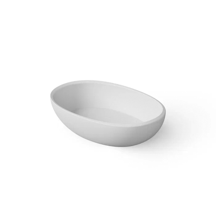 Dea Design Washbasins Раковина 60х40х15.5-14.5см., накладная, без отв., Solid Surface, цвет: White №18