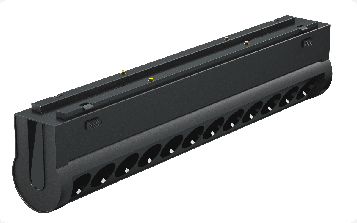 Трековый магнитный светильник iLedex Vision 4825-041-L209-12W-36DG-3000K-BK