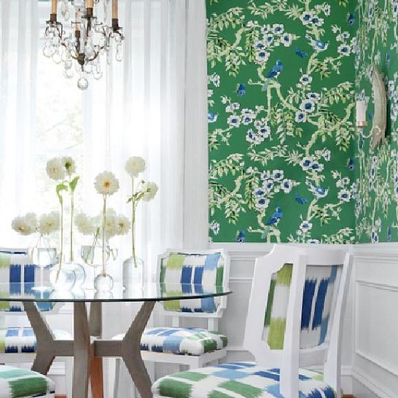 Обои Thibaut T20841 Yukio Green