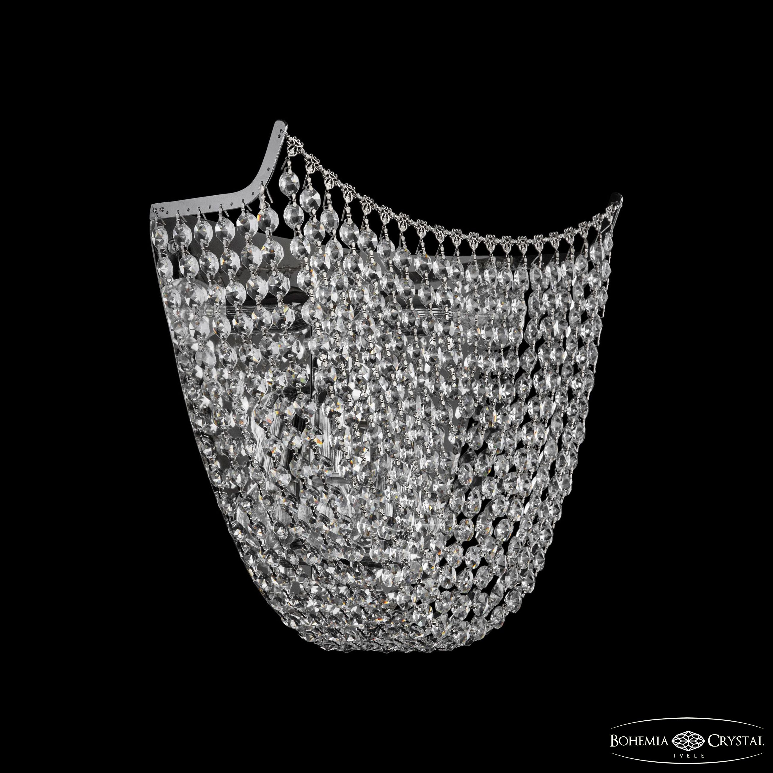 Настенный светильник Bohemia Ivele Crystal 77071B/34 Ni