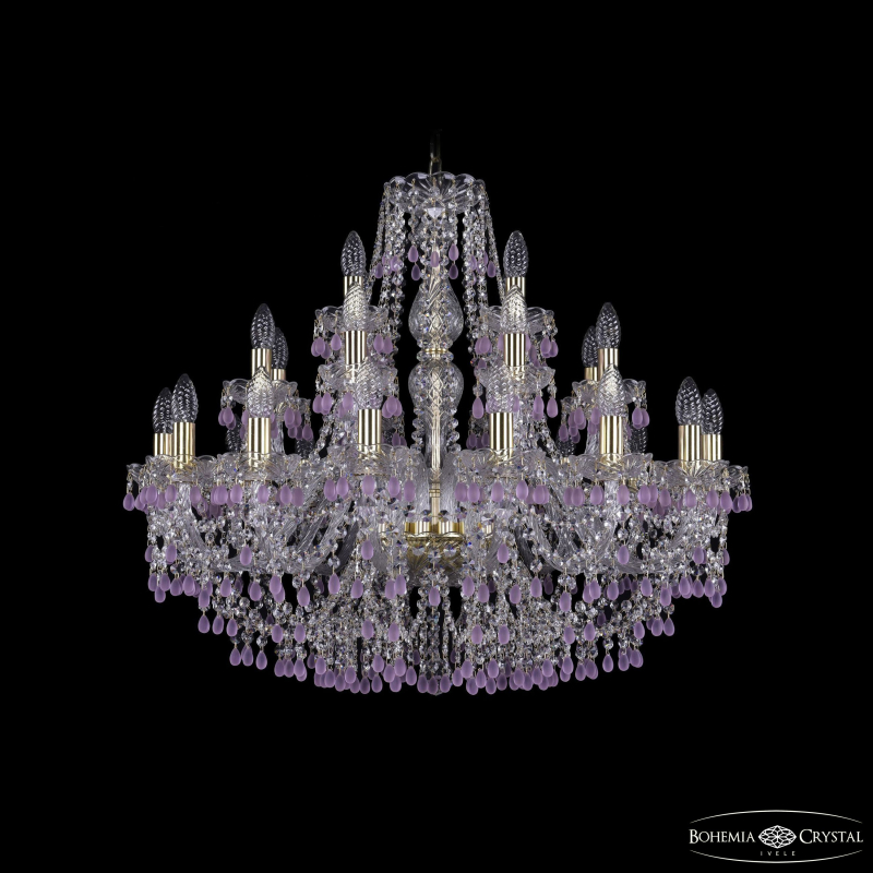 Подвесная люстра Bohemia Ivele Crystal 1410/16+8+4/300 G V7010