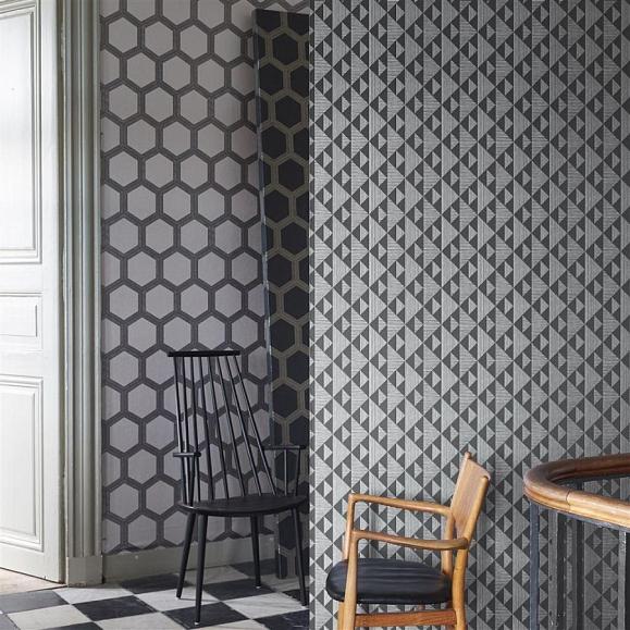 Обои Designers guild PDG1064/03 Zardozi Charcoal