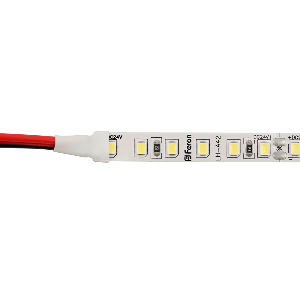 Светодиодная лента 24V Feron LS501, 120*SMD2835, 11W/m, IP20, 4000К (нейтральный белый) 53087