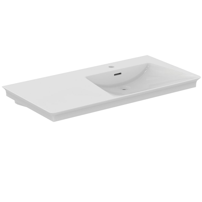 Ideal Standard La Dolce Vita Раковина 106х53.5хh14.5см, подвесная, ассиметричная, Dx, цвет: белый