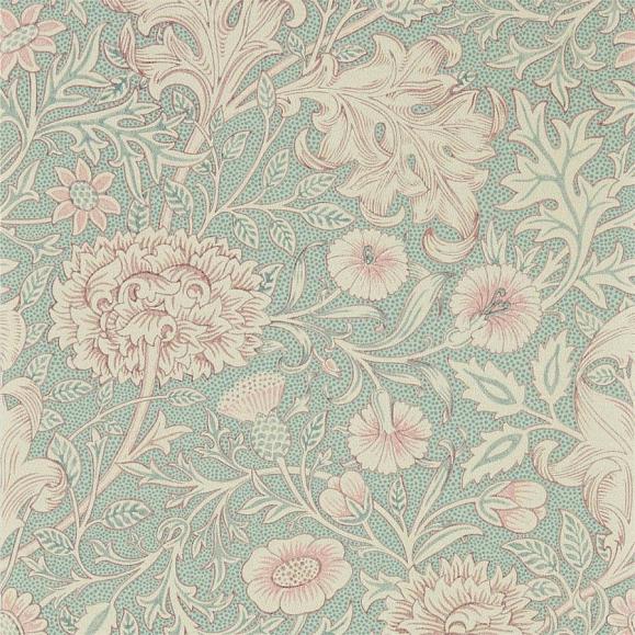 Обои Morris 216680 Double Bough Teal Rose