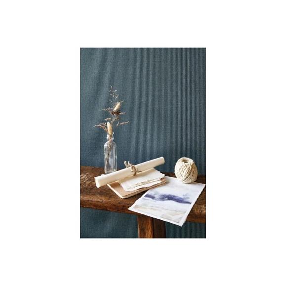 Обои Casadeco 89656506 Papier Kraft Bleu petrole