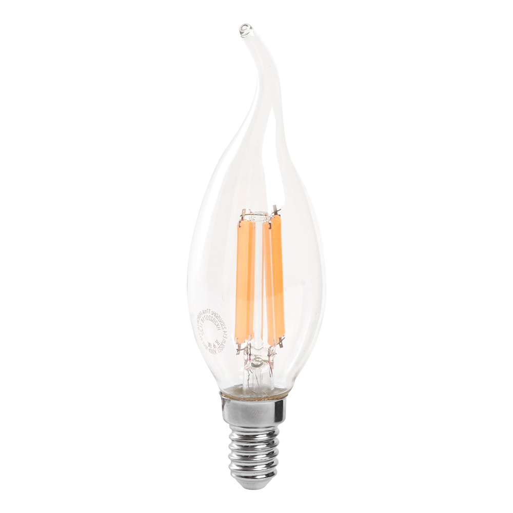 Лампа светодиодная Feron LB-718 Свеча на ветру E14 15W 4000K 38263