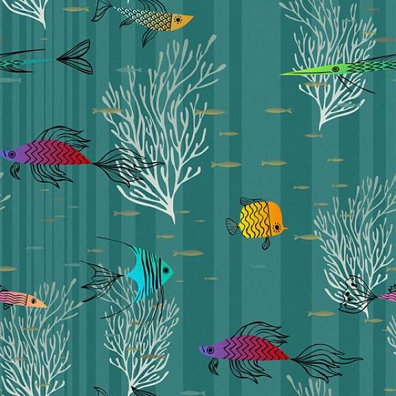 Обои Aura Signature WP182093 Trully Fish Ocean