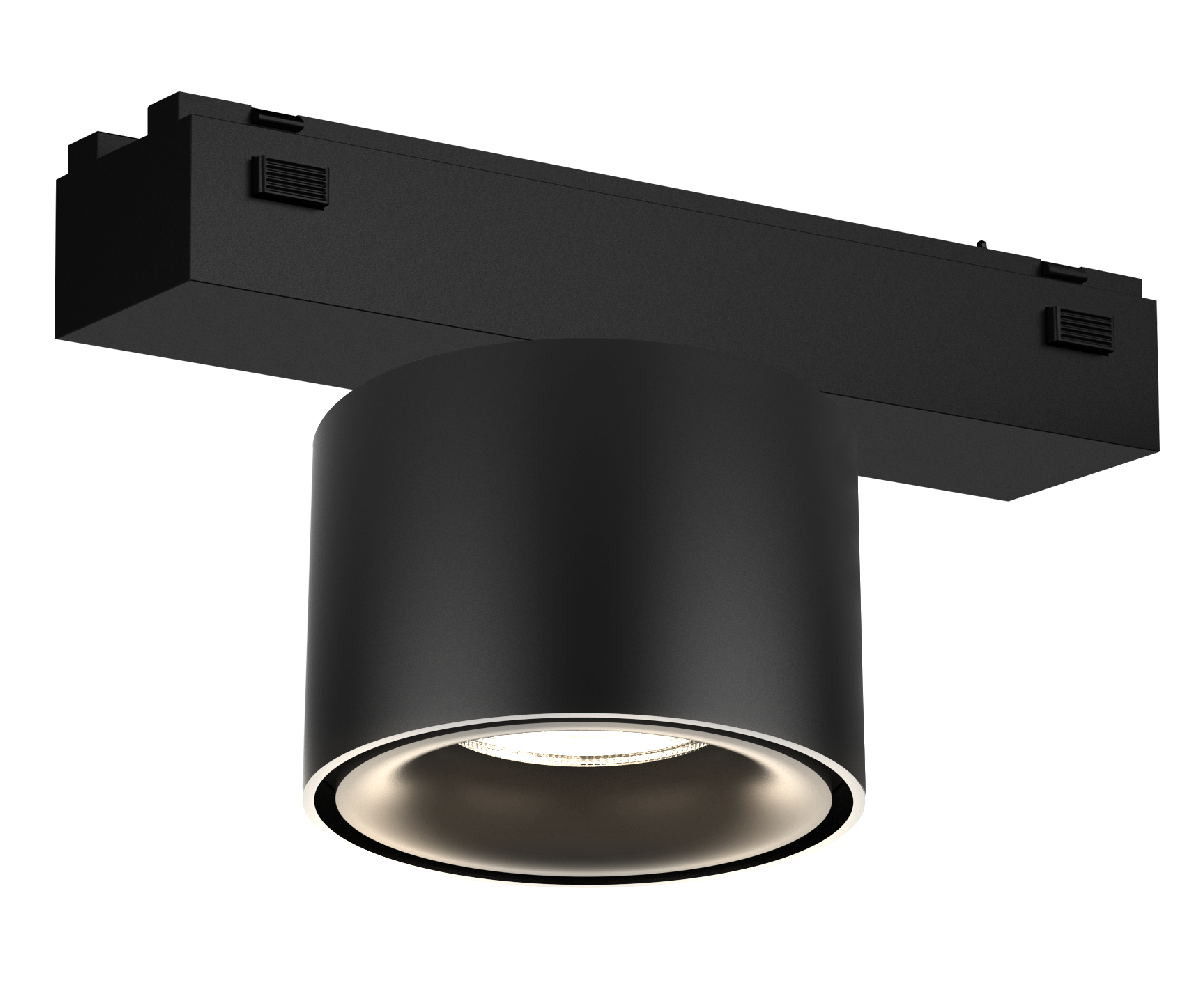 Трековый магнитный светильник iLedex Vision 4825-049-D74-10W-60DG-4000K-BK