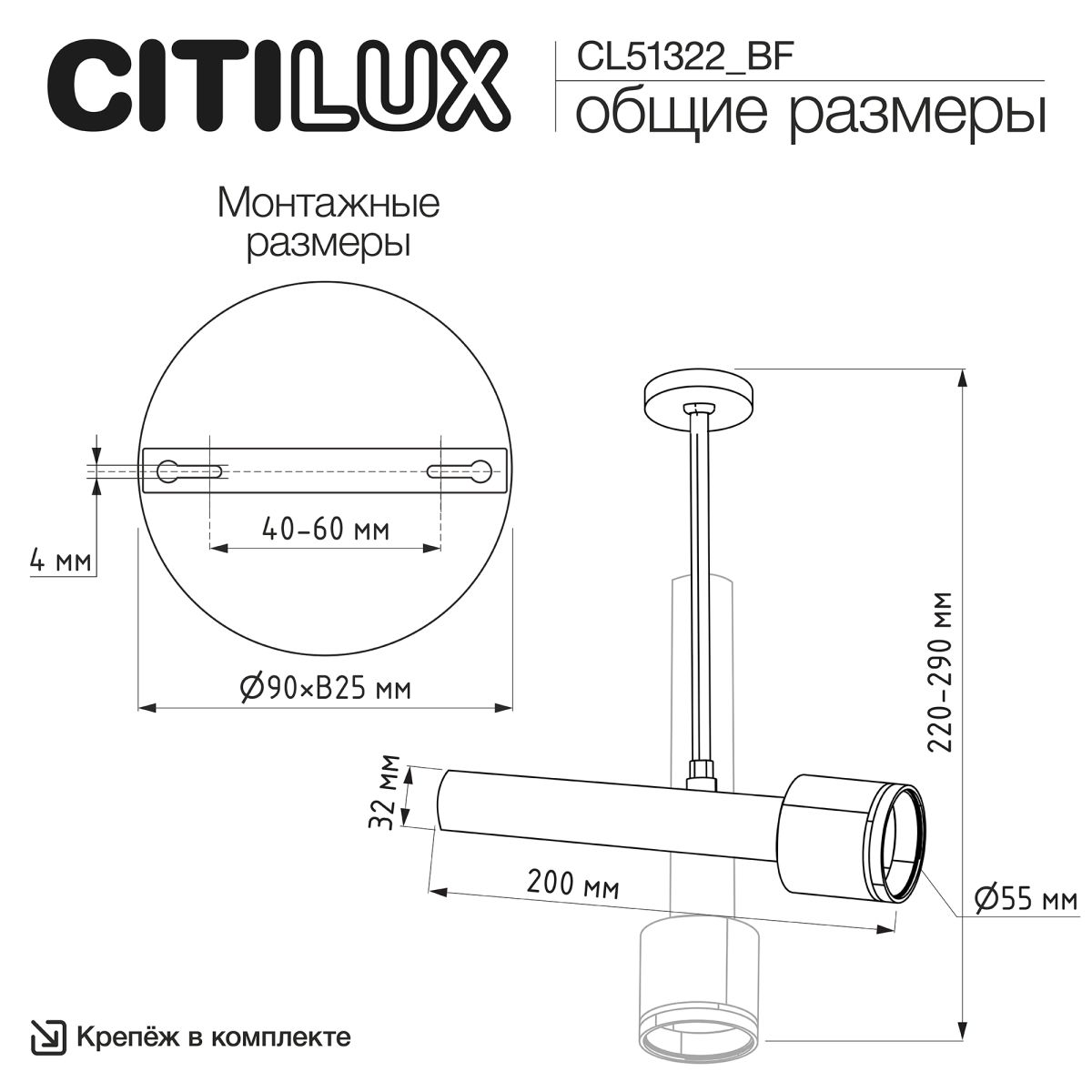 Спот Citilux Vektor CL51322_BF