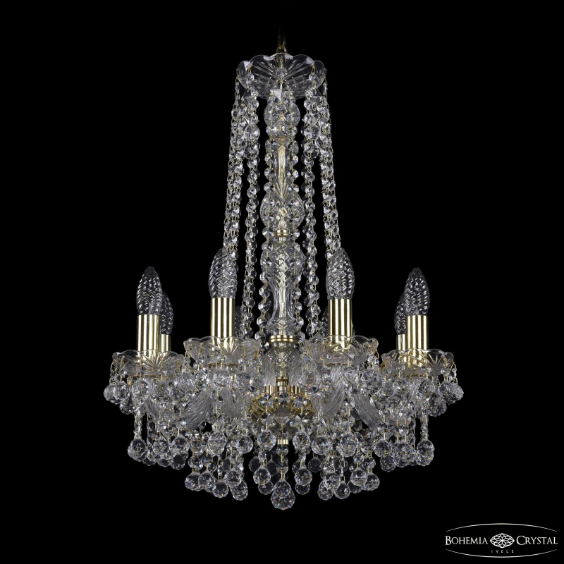 Подвесная люстра Bohemia Ivele Crystal 1409/8/141/h-59 G