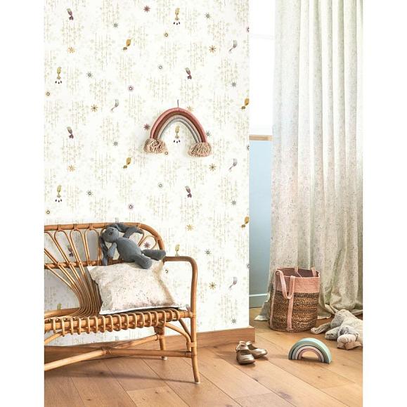Обои Casadeco 200787117 Tropical Birds Vert amande
