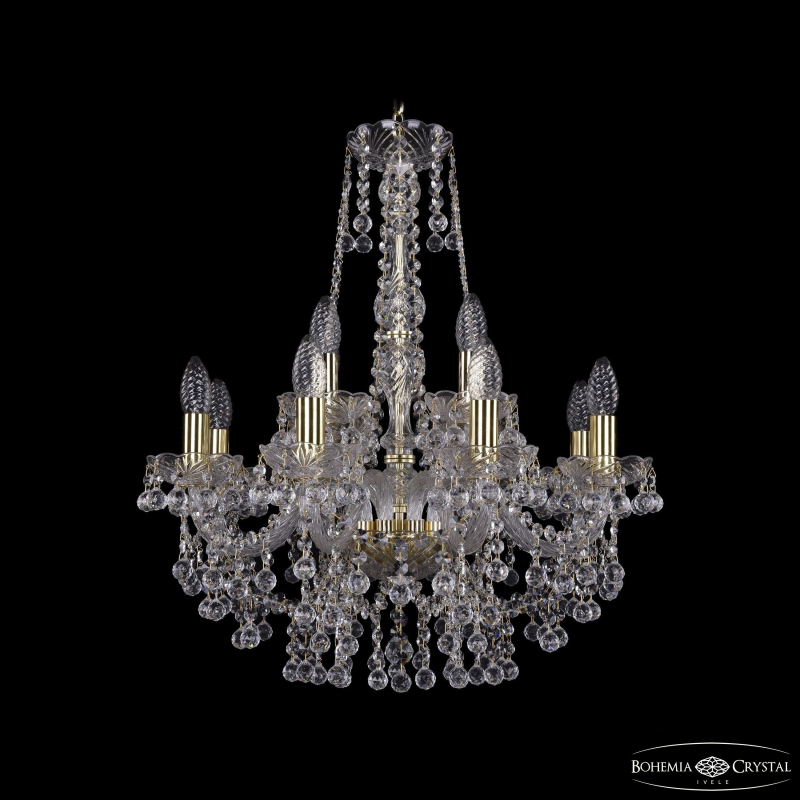 Подвесная люстра Bohemia Ivele Crystal 1409/8+4/195/h-62 G