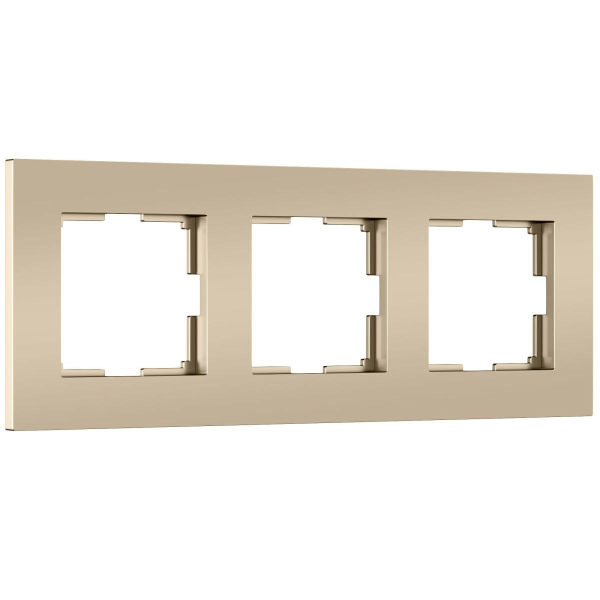 Рамка на 3 поста Werkel Slab (шампань софт) W0032911 4690389218422 a071625