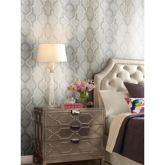 Обои York DM4942 Modern Ombre Damask Neutral