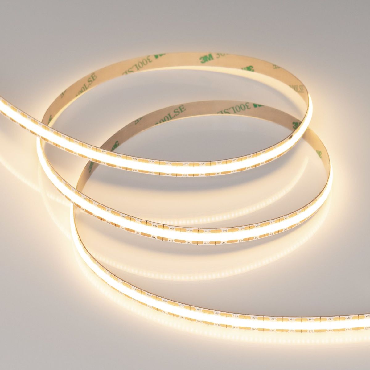 Светодиодная лента Arlight COB-X528-8mm 12V Warm3000 (11 W/m, IP20, CSP, 5m) 041794