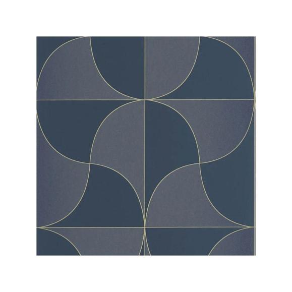 Обои Casadeco 89936844 Virevolte Bleu marine