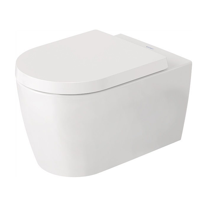 Duravit Me by Starck Комплект: унитаз подвесной, безободковый, покрытие Durashield, сиденье SoftClose, цвет: белый