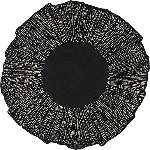 Ковер Toulemonde Bochart Eye Flower Noir (230x230)