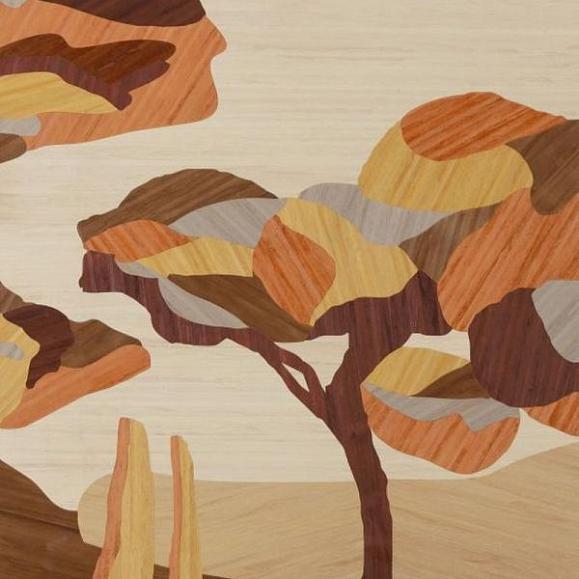 Панно Arte 30821 Mahogany Wood Under the Sycamore Tree