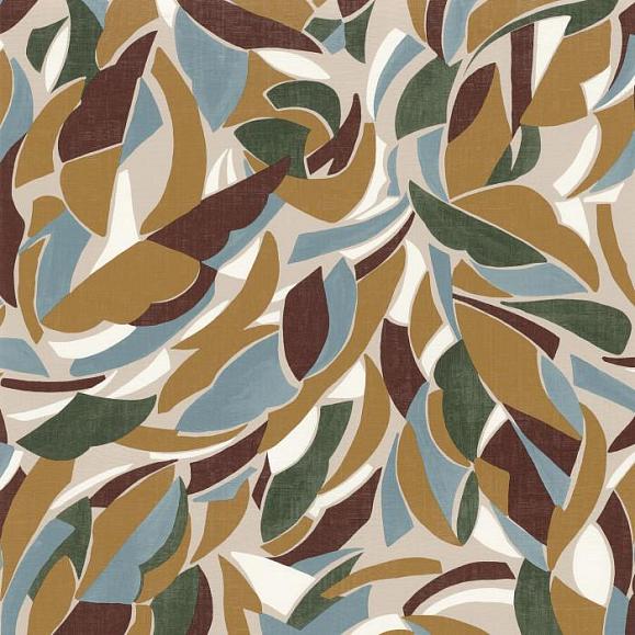 Обои Casamance 75553874 Collage Grege/moutarde