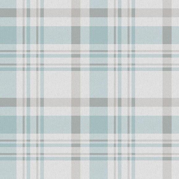Обои Aura 1906-1 Plaid Turquoise