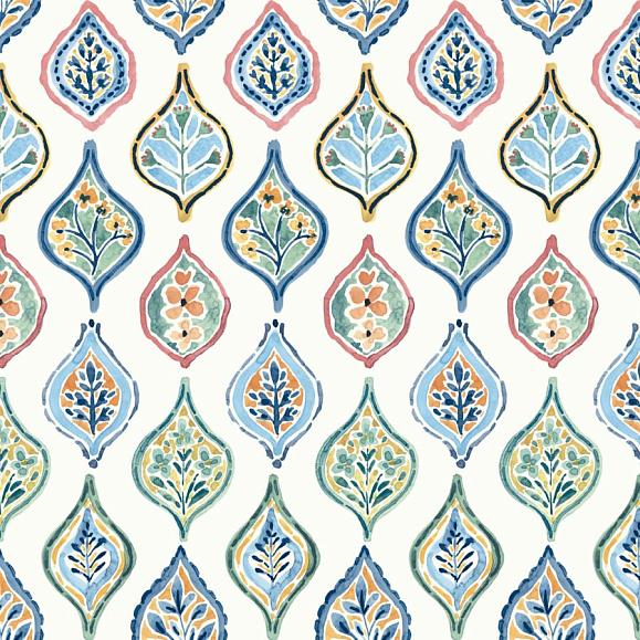 Обои York MN1852 Marketplace Motif White/Multi