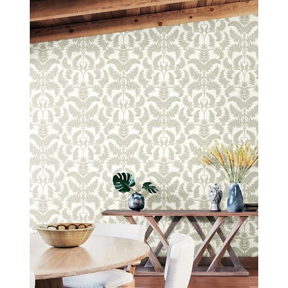 Обои York DM4963 Royal Fern Damask Beige