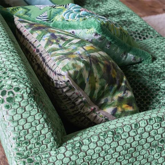 Подушка CCDG1459, Parquet Batik, Forest, Designers Guild 60 x 45см