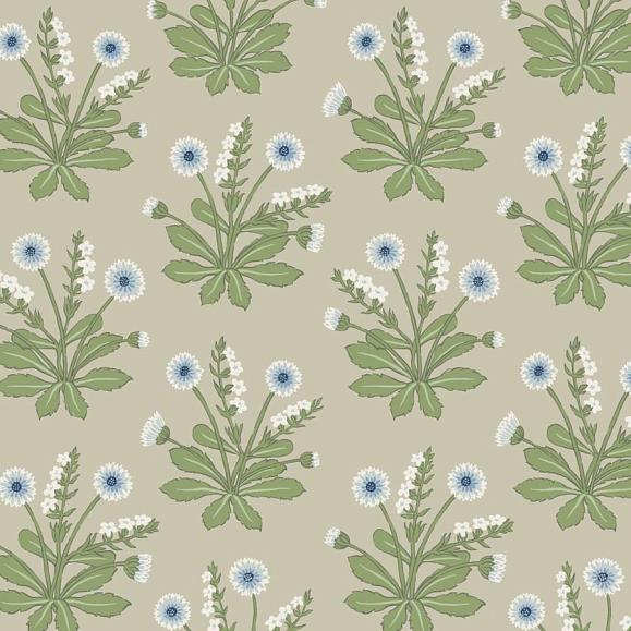 Обои York AC9154 Meadow Flowers Linen/Blue