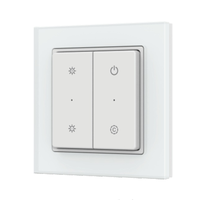 Кнопочная панель Arlight SMART-RF-801-22-MULTI белая, квадрат. (3V, стекло, 2.4G) (IARL, IP20 Пластик) 066730