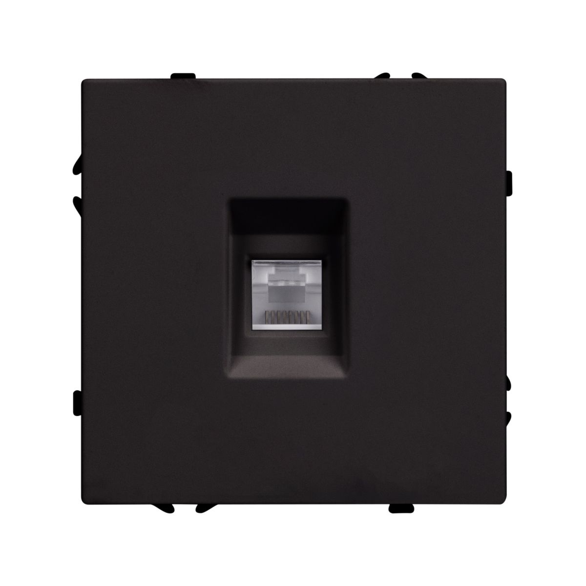 Розетка компьютерная софт-тач черный оникс Arlight SCT-MPC1-SFPL-BK (RJ-45, CAT6) 054305(1)