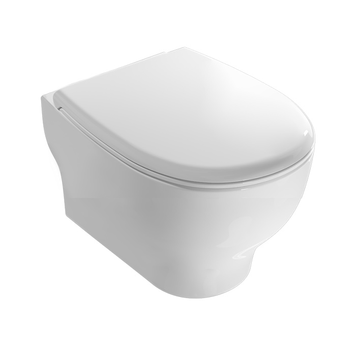 Globo Grace Унитаз подвесной 52x36см, безободковый, цвет: белый