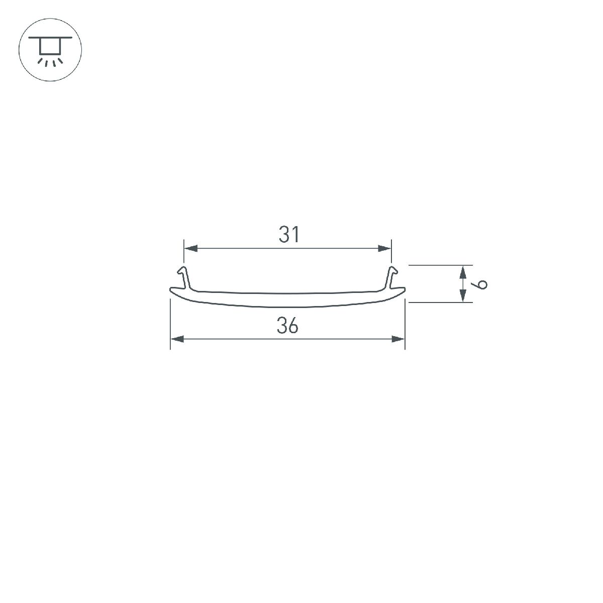 Экран Arlight STRETCH-S-35-CEIL-CENTER-10m (GAMMA35) (Arlight, -) 040821