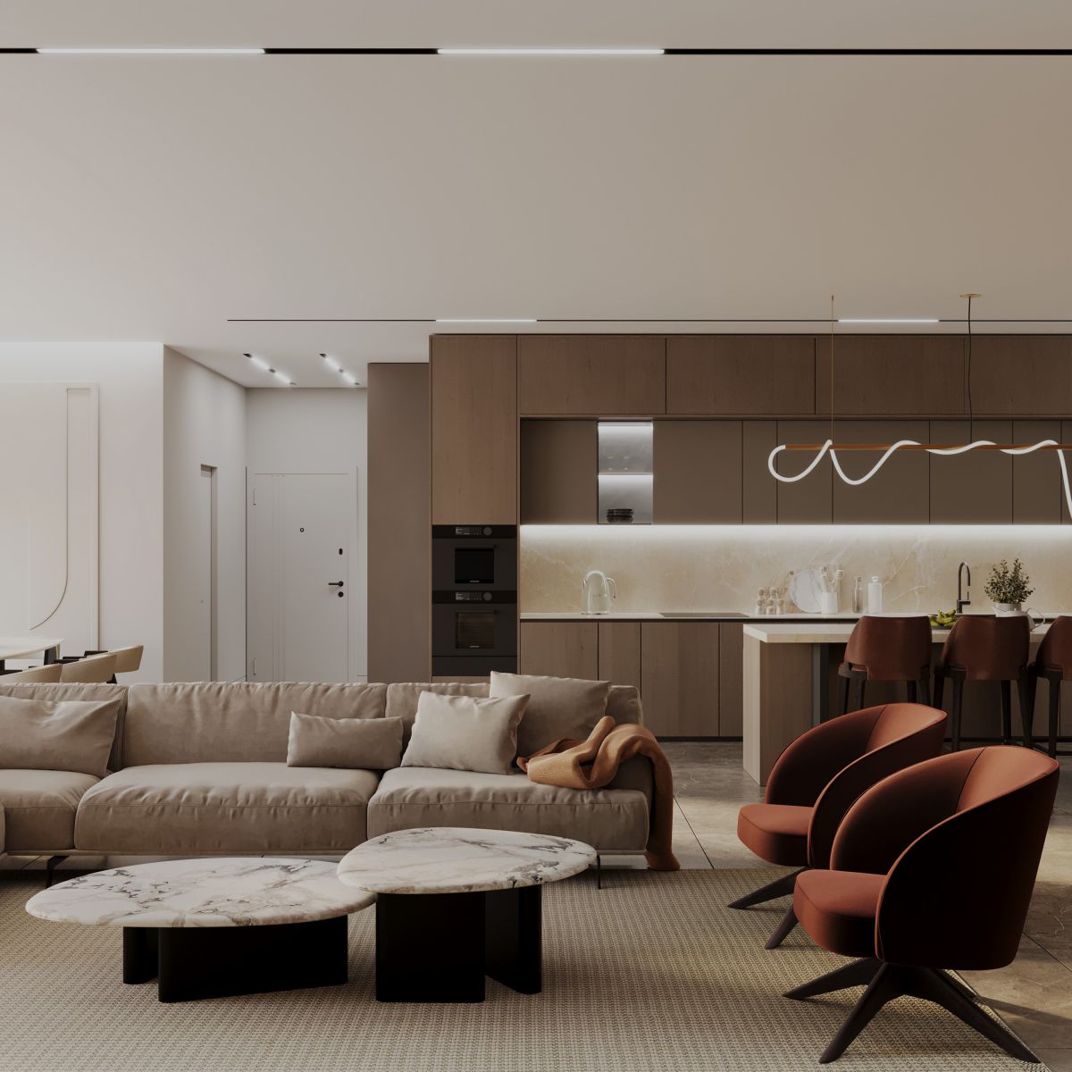 Шинопровод магнитный под натяжной потолок Hesby Lighting ElDeko HSBL_0072_1