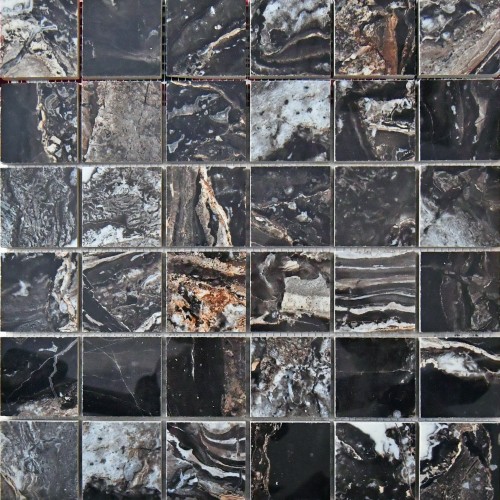 Mosaico Nairobi Black Polished 5x5 N40001