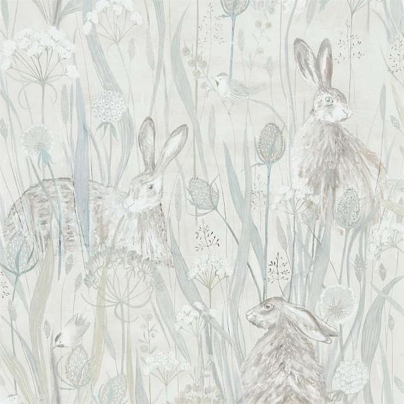 Обои Sanderson 216518 Dune Hares Mist/Pebble