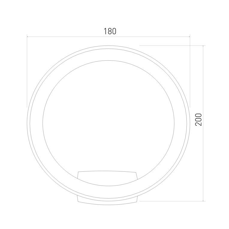 Уличный настенный светильник Elektrostandard Ring 4690389175961