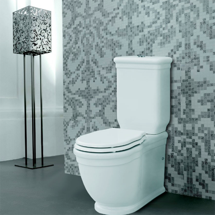 Artceram/Hidra HI-LINE Унитаз моноблок 38х68 см, с крепежами, цвет: белый/хром