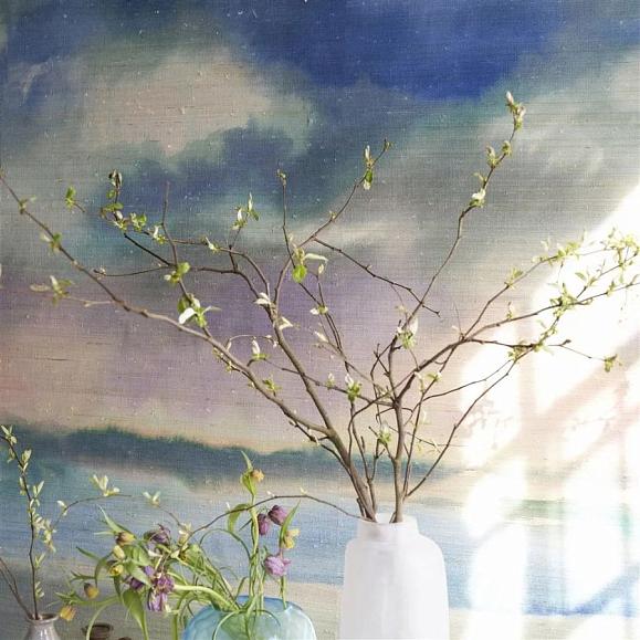 Панно Designers Guild PDG1184/01 Paysage Marin Grasscloth Sky