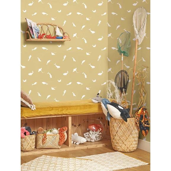 Обои Casadeco 200807207 Poetic Sea Olive