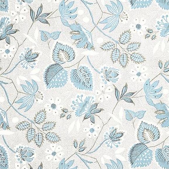 Обои Anna French AT15114 Indienne Hazel Spa Blue