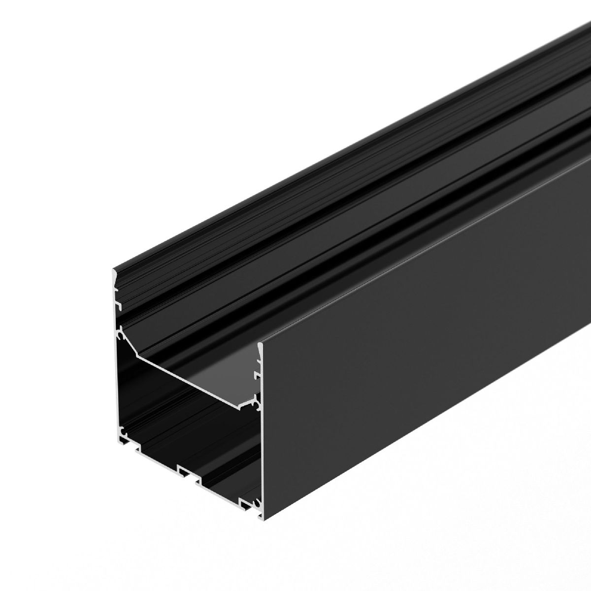Алюминиевый профиль Arlight LINE-S-7575-2000 BLACK 041855