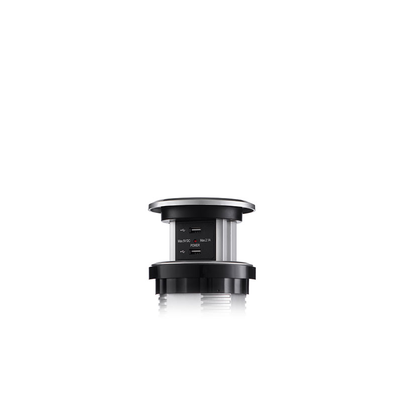 Сенсорный блок розеток LK (3 секции и 2 USB) Mebax 00-00001183